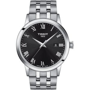 Tissot Ballade III Silver Stainless Steel Black Dial Quartz Watch for Ladies - T-0312101105330